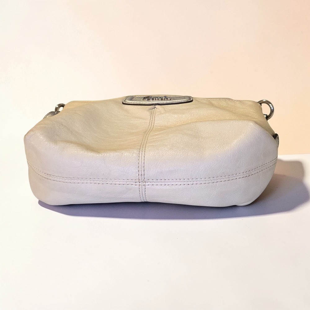 Coach Pebbled Leather Crossbody Bag in Light Gray - Picture 4 of 10